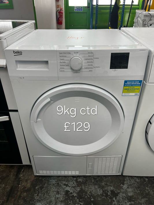 beko 9kg condenser dryer 🌟 Free Delivery 🌟 120 Days Warranty 🌟
