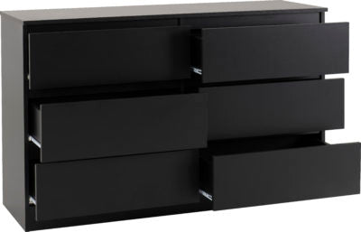 Malvern 6 Drawer Chest
Black