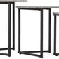 Athens Round Nest of Tables
Concrete Effect/Black