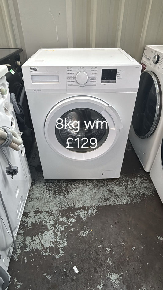 Beko 8kg washing machine 🌟 Free Delivery 🌟 120 Days Warranty 🌟