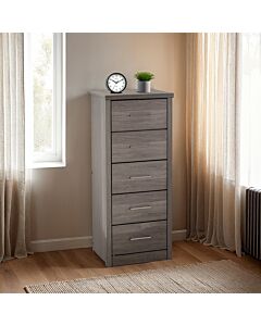 Lisbon 5 Drawer Narrow Chest