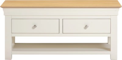 Bordeaux 2 Drawer Coffee Table
Ivory/Oak