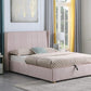 Amelia Plus 4'6" Storage Bed
Pink Velvet Fabric