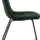 Athens Round Dining Set with Lukas Chairs
Concrete Effect/Black/Emerald Green Velvet