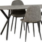 Athens Rectangular Dining Set
Concrete Effect/Black/Grey Faux Leather