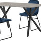 Athens Rectangular Dining Set with Lukas Chairs
Concrete Effect/Black/Sapphire Blue Velvet