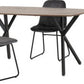 Athens Rectangular Dining Set with Lukas Chairs
Medium Oak Effect/Black/Grey Velvet