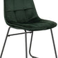 Athens Round Dining Set with Lukas Chairs
Concrete Effect/Black/Emerald Green Velvet