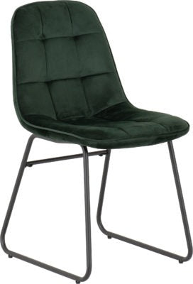Athens Round Dining Set with Lukas Chairs
Concrete Effect/Black/Emerald Green Velvet
