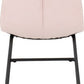 Athens Rectangular Dining Set with Lukas Chairs
Concrete Effect/Black/Baby Pink Velvet