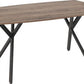 Athens Rectangular Dining Set with Avery Chairs
Medium Oak Effect/Black/Grey Velvet