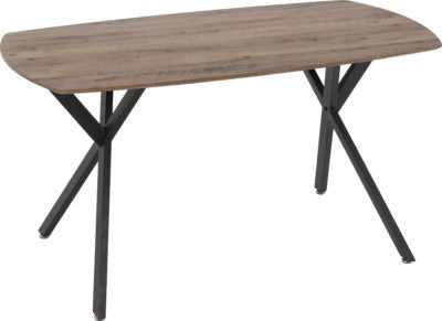 Athens Rectangular Dining Set with Avery Chairs
Medium Oak Effect/Black/Grey Velvet