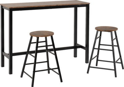 Athens Breakfast Bar Set
Acacia Effect/Black