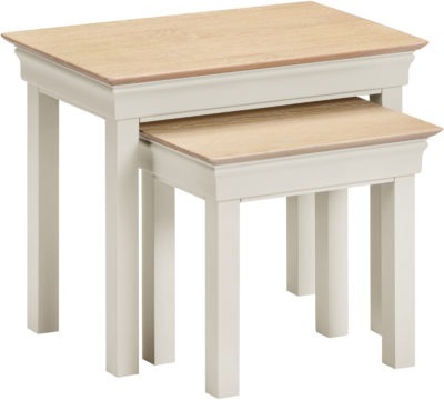 Bordeaux Nest of 2 Tables
Ivory/Oak