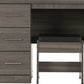 Lisbon 2 Piece Dressing Table Set
Black Wood Grain/Black Faux Leather