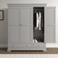 Bordeaux 3 Door Wardrobe
Pebble Grey