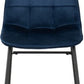 Athens Rectangular Dining Set with Lukas Chairs
Concrete Effect/Black/Sapphire Blue Velvet