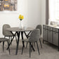 Athens Round Dining Set
Concrete Effect/Black/Grey Faux Leather