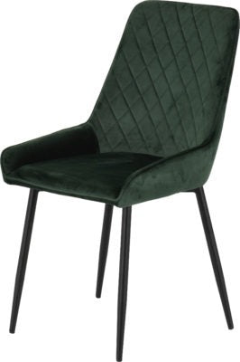Athens Rectangular Dining Set with Avery Chairs
Concrete Effect/Black/Emerald Green Velvet