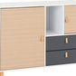Brooklyn 2 Door 2 Drawer Storage Chest
Oak Effect/Grey