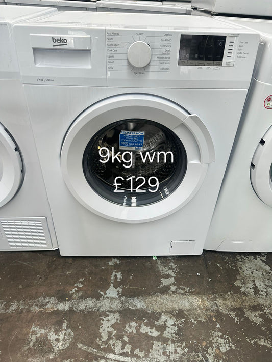 beko 9kg washing machine 🌟 Free Delivery 🌟 120 Days Warranty 🌟