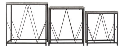 Athens Square Nest Of Tables
Concrete Effect/Black