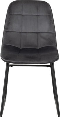 Athens Rectangular Dining Set with Lukas Chairs
Medium Oak Effect/Black/Grey Velvet
